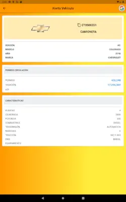 Alerta Vehículo android App screenshot 0