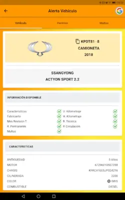 Alerta Vehículo android App screenshot 7